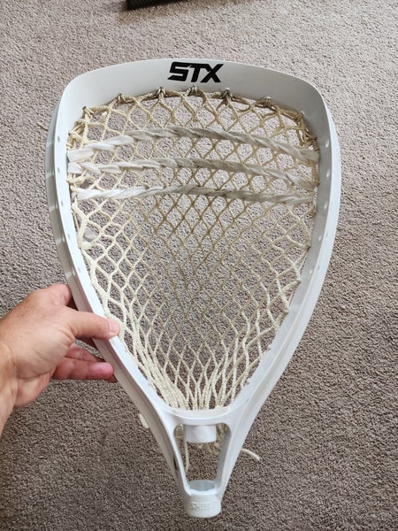 STX Shield Lacrosse Goalie Stick Head Only White 19" x 13" Nice