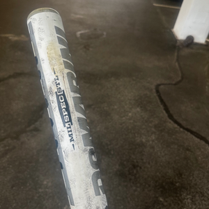 2014 DeMarini Raw Steel Bat Bat (-4) Alloy 30 oz 34" DEFECT/CRACK?  (Used)