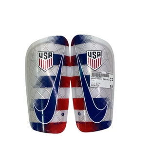 Used Nike Soccer Shin Guards Adult White LG 11347-S000255392