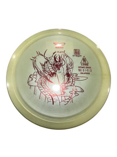 Used YIKUN DISCS DRAGON Disc Golf Driver Yellow 11347-S000255347