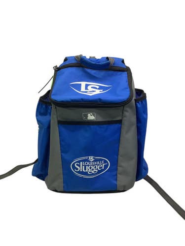 Used Louisville Slugger 2 BAT BACK PACK BB/SB Player Backpack Royal Blue 11347-S000255331
