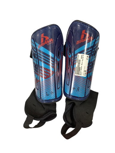 Used Brava Soccer Shin Guards Adult Royal Blue MD 11347-S000255452