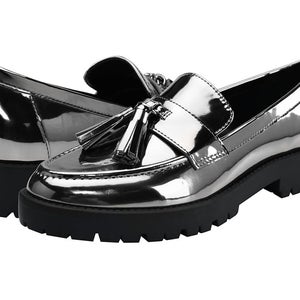 Bandolino Fillup Loafer Women's US 6.5 Pewter Slip On Moc Toe Casual Shoes PQ619