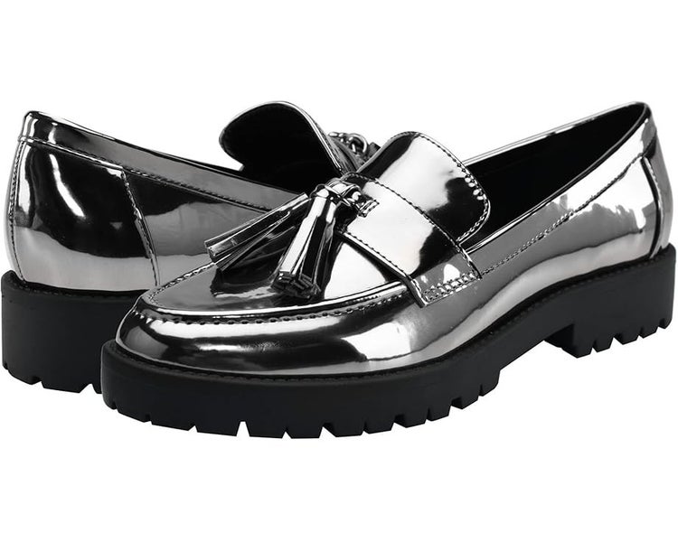 Bandolino Fillup Loafer Women's US 6.5 Pewter Slip On Moc Toe Casual Shoes PQ619