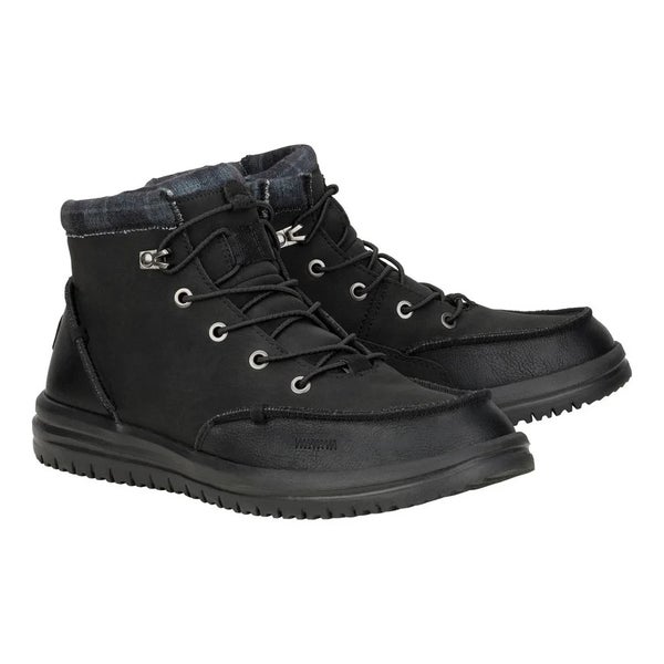 Hey Dude Bradley Classic 42067-001 Boots Men's US 10 Black Moc Toe Ankle PQ607