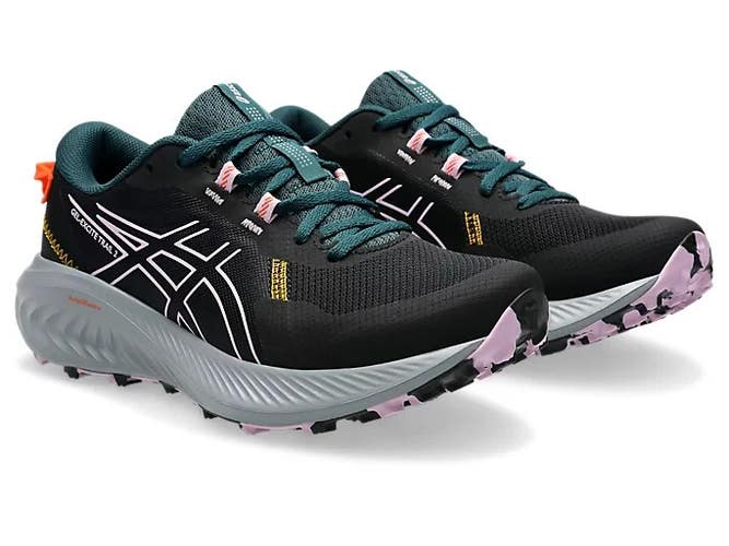 Asics Gel-Excite Trail 2 1012B412-003 Womens 5.5 Black Trail Running Shoes PQ627