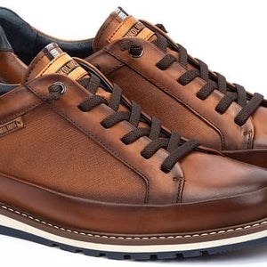 Pikolinos Berna M8J-6303C1 Mens 10-10.5 Brandy Leather Lace Up Dress Shoes PQ597