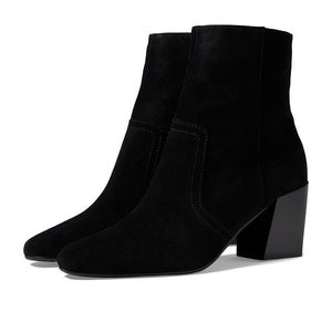Blondo Sadie Boots Womens 7 Black Suede Waterproof Block Heel Ankle Bootie PQ601