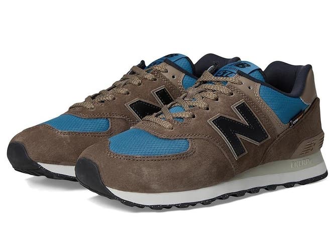 New Balance 574 U574SOB Sneaker Men 12 Dark Mushroom Suede Lifestyle Shoes PQ613