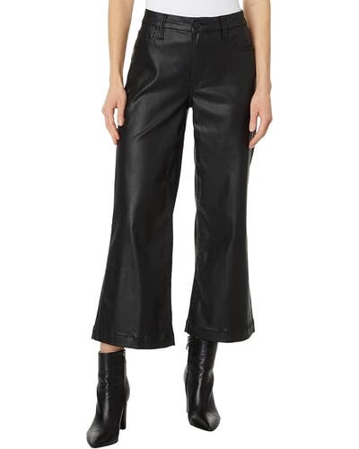 KUT from the Kloth Meg Jeans Women's 12 Black Denim Wide Leg Cropped QLW861