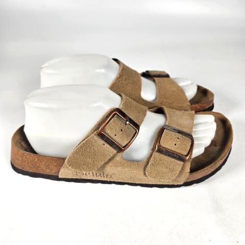 Birkenstock Betula Arizona Womens 40 / 9 Sandles Tan Suede Leather Buckle
