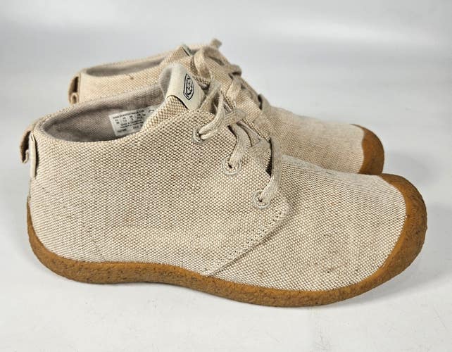 Keen Mosey Chukka Boots Women's Size: 7.5 Natural Beige Canvas Shoe