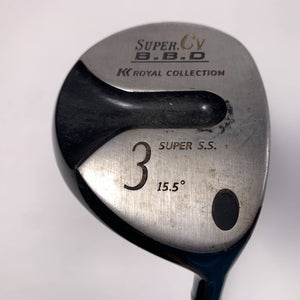 Super CV K Royal Collection 3 Fairway Wood 15.5* Aldila NVS Orange 75g Mens RH