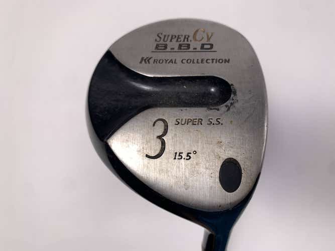 Super CV K Royal Collection 3 Fairway Wood 15.5* Aldila NVS Orange 75g Mens RH