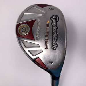 TaylorMade Burner Rescue 3 Hybrid 19* REAX SuperFast 65g Stiff Graphite Mens RH