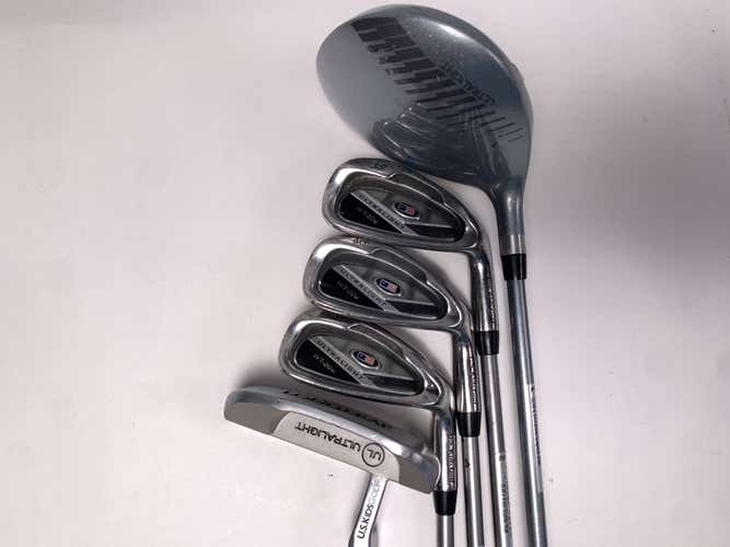 US Kids WT-20u Club Set Driver 6&8 PW Putter Ultralight 48" Youth Junior RH