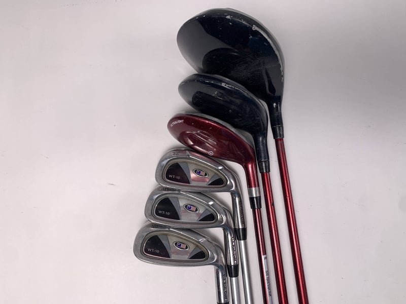 US Kids WT-10 Club Set Driver 3W 4H 6 8 PW Ultralight 60" Youth Graphite RH