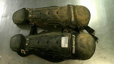 Used Champro CG100 OPTIMUS MVP Catchers Leg Guards Black Youth 11868-S000065460