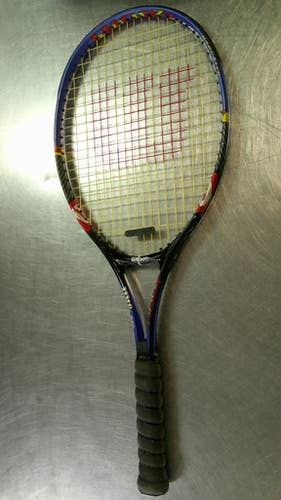 Used Wilson COURT ZONE Adult Tennis Racquet Royal Blue 4 1/2" 11868-S000065525
