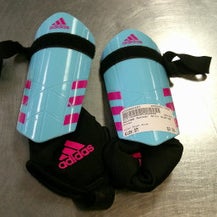 Used Adidas Soccer Shin Guards Youth Royal Blue SM 11868-S000065487