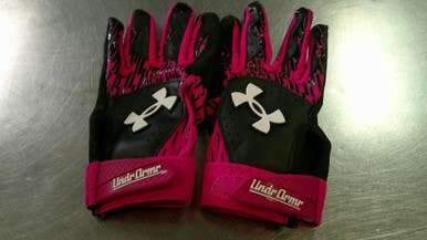 Used Under Armour BB/SB Batting Gloves Pink SM 11868-S000065478