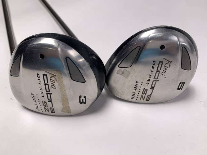 Cobra King Cobra Offset SZ Hyper Steel 3 & 5 Fairway Wood Set 15* 18* Senior RH