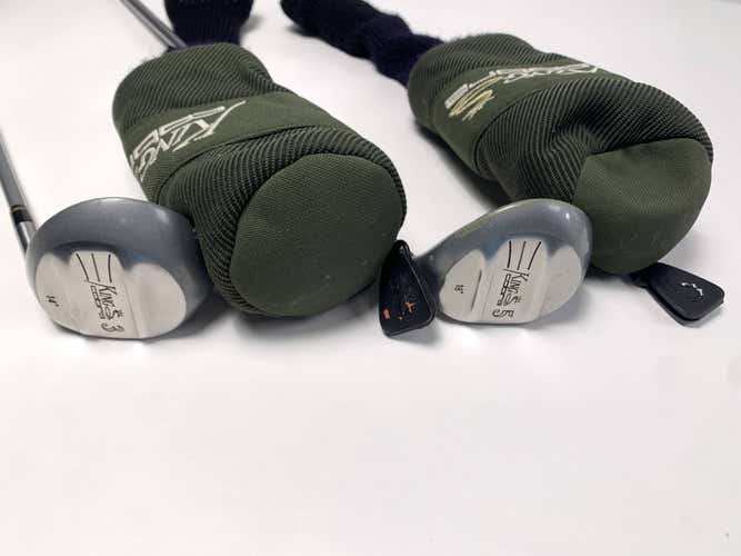 Cobra King Cobra 3 & 5 Fairway Wood Set 14* 18* Firm Graphite Mens RH HC