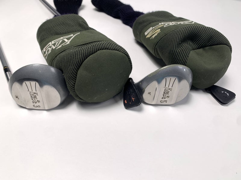 Cobra King Cobra 3 & 5 Fairway Wood Set 14* 18* Firm Graphite Mens RH HC