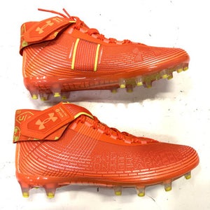 Used Under Armour Adult FB Cleats Orange Senior 9 11860-S000297849