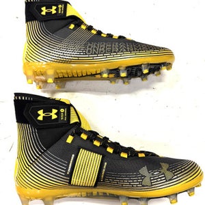Used Under Armour Adult FB Cleats Yellow Senior 9 11860-S000297848