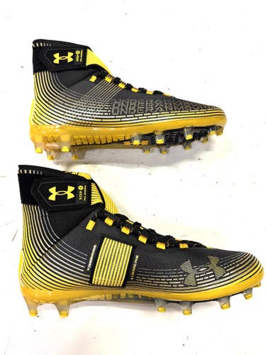 Used Under Armour Adult FB Cleats Yellow Senior 9 11860-S000297848