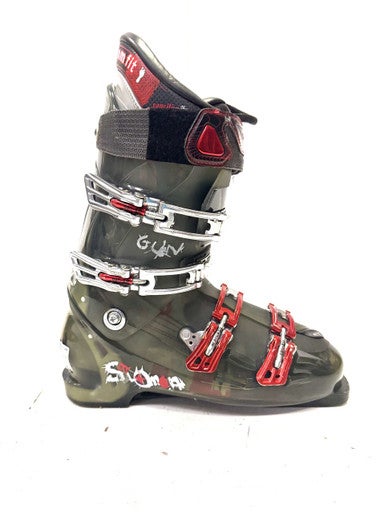 Used Salomon GUN Mens DH Ski Boot Green 290 MP - M11 - W12 11860-C000297797
