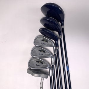LYNX Matrix Club Set Driver 3W 3H 5 7 9 Putter Youth Graphite Junior RH