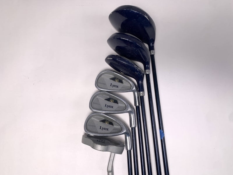 LYNX Matrix Club Set Driver 3W 3H 5 7 9 Putter Youth Graphite Junior RH