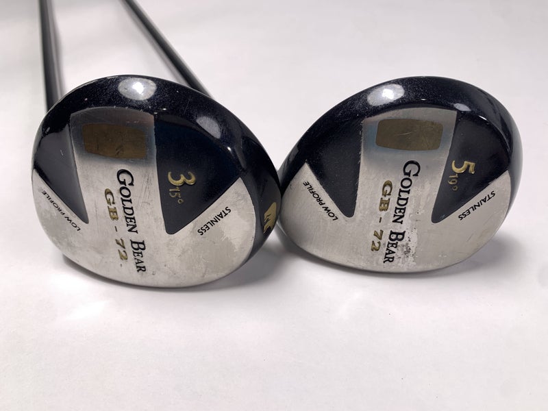 Nicklaus Golden Bear 72 3 & 5 Fairway Wood Set 15* 19* Golden Bear Mens RH