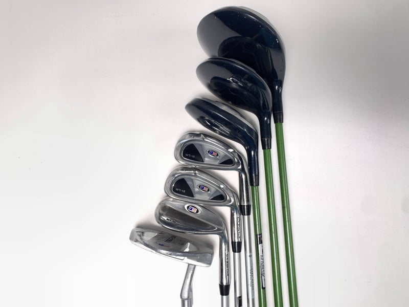 US Kids WT-15 Club Set Driver 3W 4H 6&8 SW Putter Ultralight 57" Youth RH