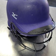 Used Mizuno L/XL Batting Helmet w/Mask Purple XL 11497-S000152052