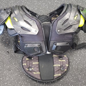 Used GEAR PRO-TEC FB Shoulder Pads Black MD 11849-S000031727
