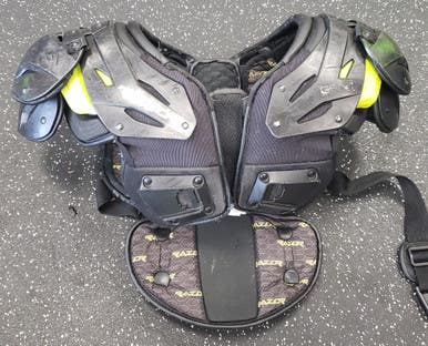 Used GEAR PRO-TEC FB Shoulder Pads Black MD 11849-S000031727