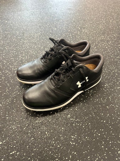 Used Under Armour Mens Golf Shoes Black Senior 10.5 11849-S000031712