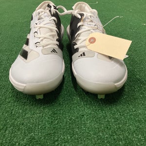 White Men's Size M 12.5 (W 13.5) Adult Adidas Adizero Impact BSB Low Top Footwear Metal (New)