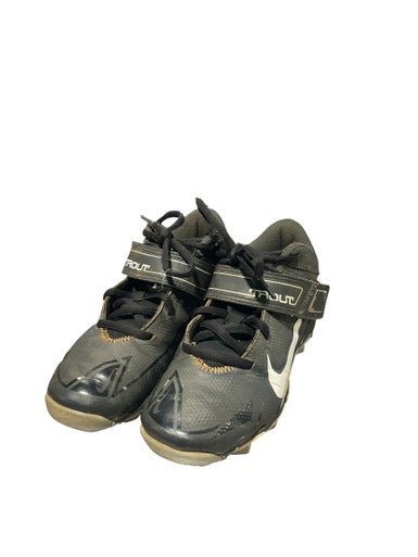 Used Nike TROUT BB/SB Cleats Black Junior 02.5 11834-S000040351