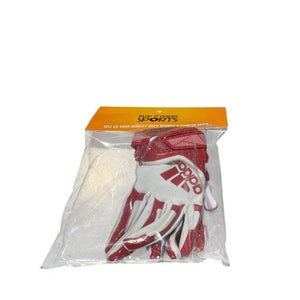 Used Adidas RED/WHITE GLOVE FB Gloves Red XS 11834-S000040343