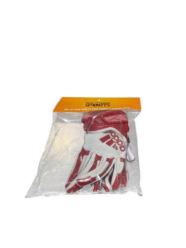 Used Adidas RED/WHITE GLOVE FB Gloves Red XS 11834-S000040343