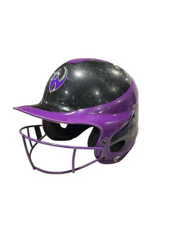 Used RIP-IT BATTING HELMET Batting Helmet w/Mask Purple MD 11834-S000040345