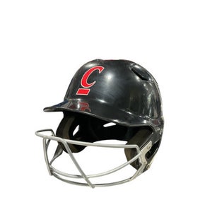 Used Easton BLACK HELMET Batting Helmet w/Mask Black One Size 11834-S000040347