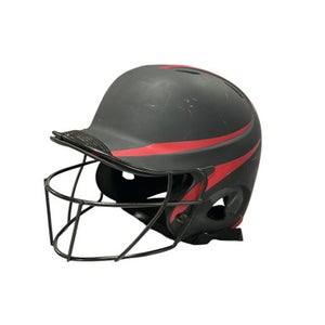 Used Mizuno BATTING HELMET W MASK Batting Helmet w/Mask Black One Size 11834-S000040344