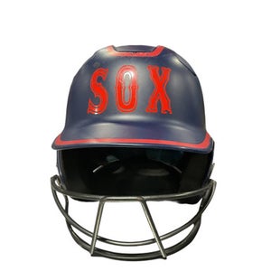 Used Easton BLU HELMET W/ MASK Batting Helmet w/Mask Navy Blue One Size 11834-S000040401