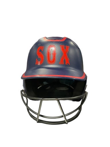 Used Easton BLU HELMET W/ MASK Batting Helmet w/Mask Navy Blue One Size 11834-S000040401
