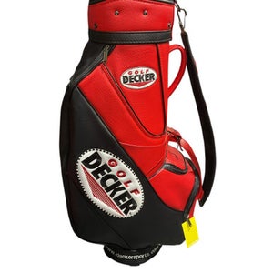 Used RED DECKER BAG Mens Stand Bag Red 11834-S000040374